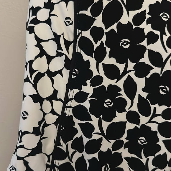 Kate Spade Bandeau One Piece Swimsuit Rosy Garden Black & White Sz Small Preppy - Picture 6 of 12